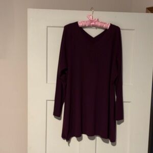 Soft Surroundings Deep Purple Knit Tunic